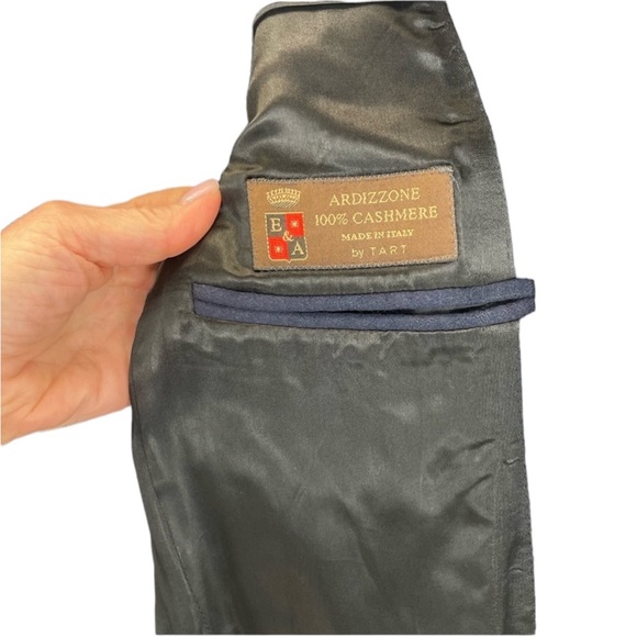 Cashmere Claudio Lugli Coat 46 Blue - Picture 11 of 15